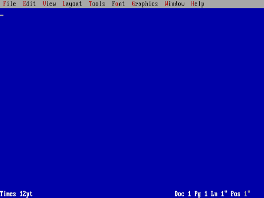 WordPerfect 6 on DOS