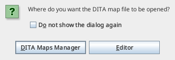 Select DITA Maps Manager
