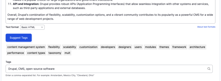 suggesting tags - keyword extraction