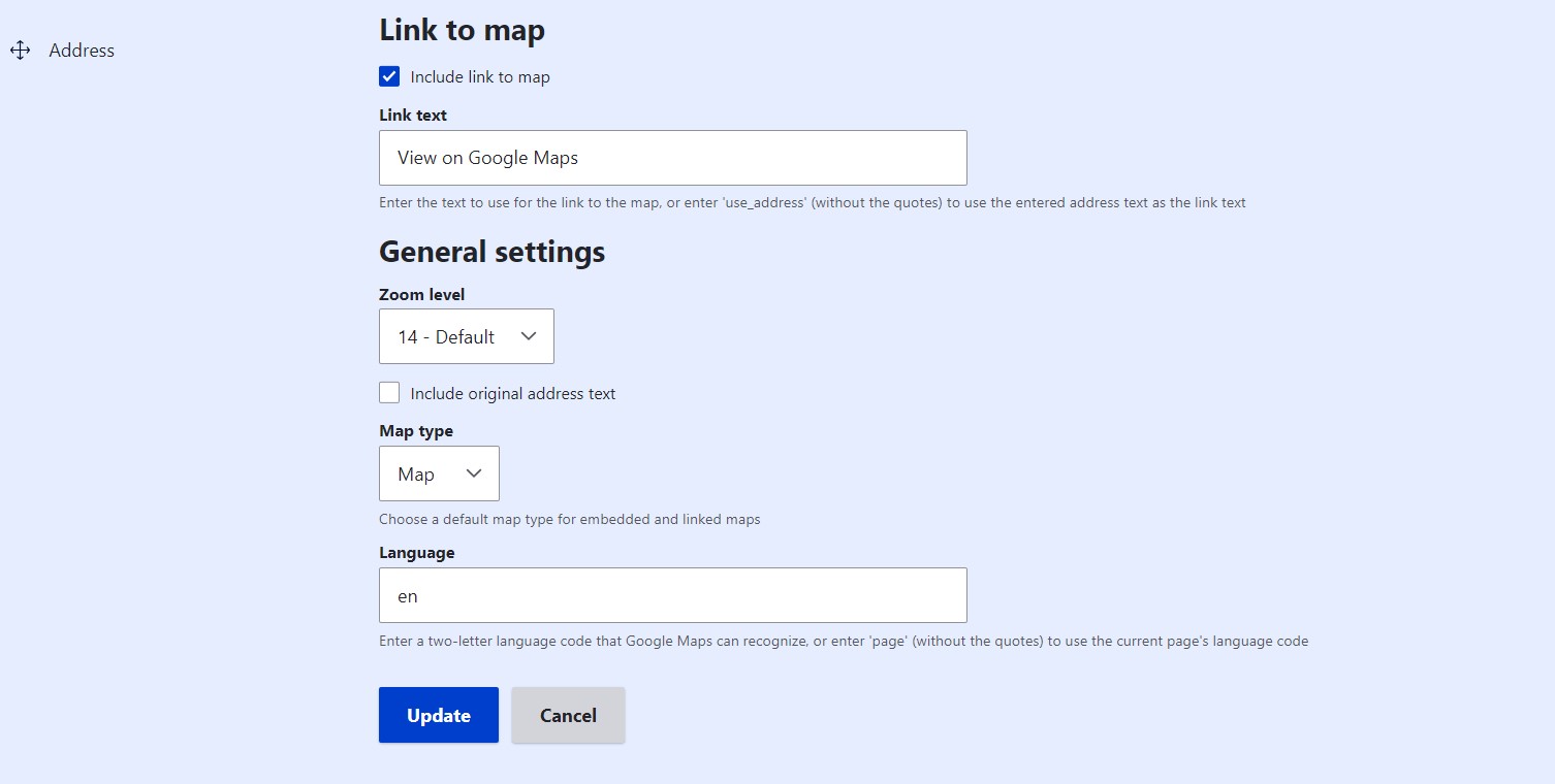 adding a map in Drupal