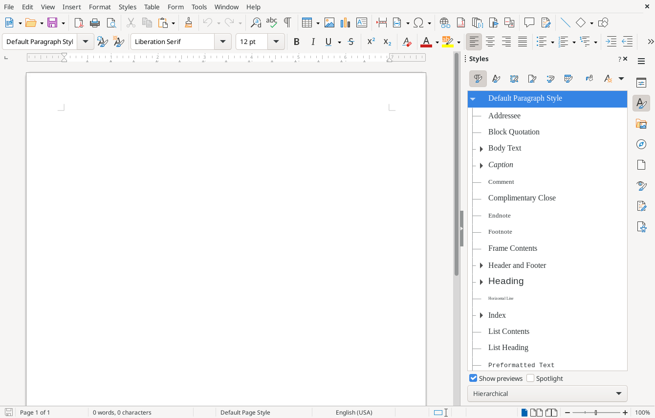 LibreOffice Writer