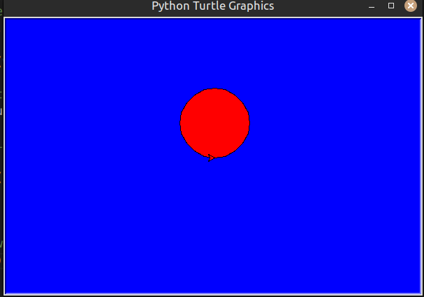 screenshot of Python Turtle Graphics window