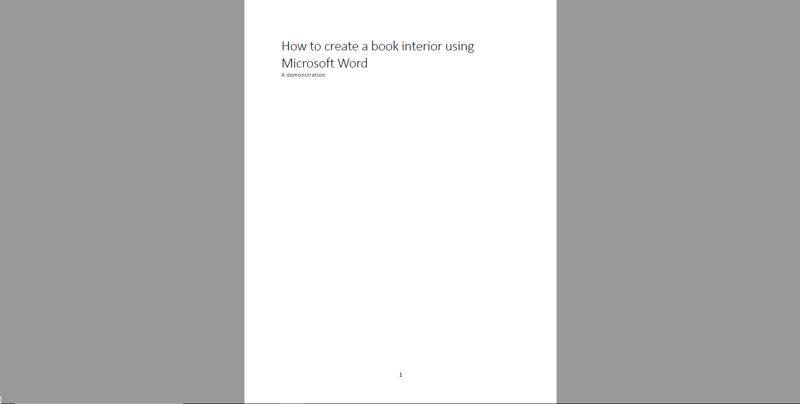 example in Microsoft Word