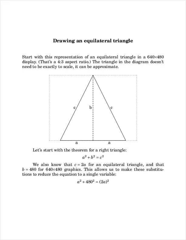 The formatted output, as a PDF